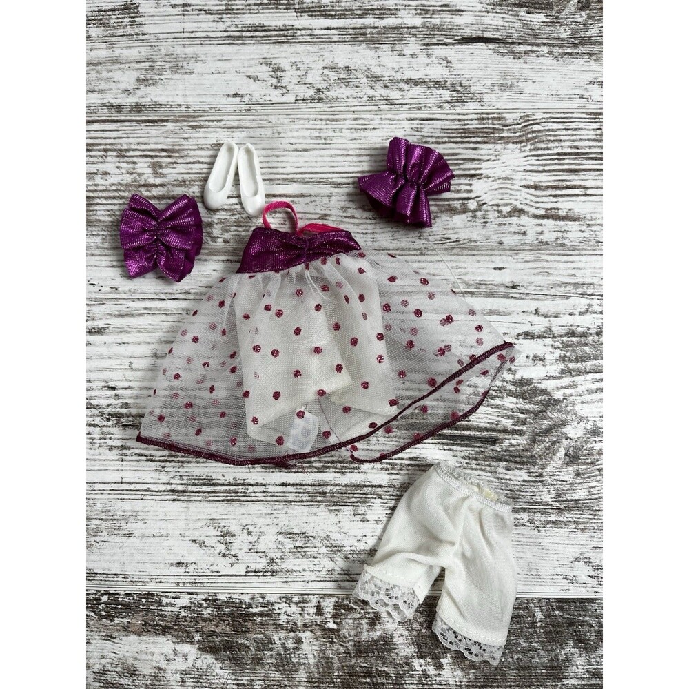 Barbie - Skipper & Courtney - Teen Style 3629 Pink White Dots Lace Shorts Shoes
